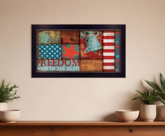 Freedom Black Framed Print Wall Art