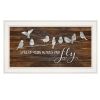 Spread Your Wings and Fly 1 White Framed Print Wall Art