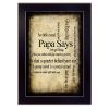 Papa Says Black Framed Print Wall Art