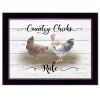 Country Chicks Rule 1 Black Framed Print Wall Art