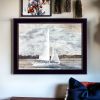 Sailboat on Water 1 Black Framed Print Wall Art