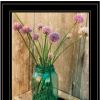 Country Chives 2 Black Framed Print Wall Art