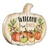 Welcome Pumpkin Unframed Print Wall Art