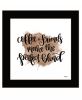 Coffee and Friends 1 Black Framed Print Wall Art