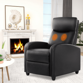 Manual Lounge Chair (Color: Black)