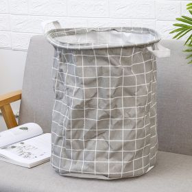 Household cloth dirty clothes basket (Option: Grey square)