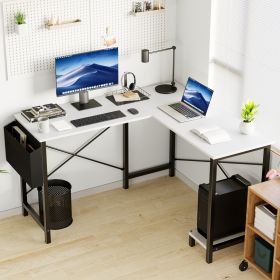 L-shaped Computer Desk (Option: White 49Inches)