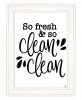 So Clean Clean Print Bathroom Wall Art