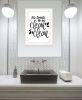 So Clean Clean Print Bathroom Wall Art