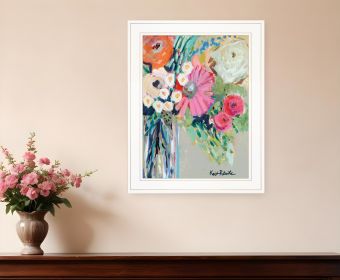 From Mrs Hazels Garden Print Wall Art (Framed: White, Style: 1)