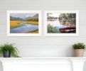 Set Of Two Serene Water Print Wall Art