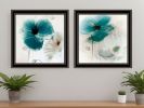 Set Of Two Poppy Print Wall Art