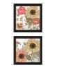 Set Of Two Earth to Petals Framed Print Wall Art