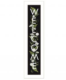 Welcome Sign Print Wall Art (Framed: White, Style: 1)