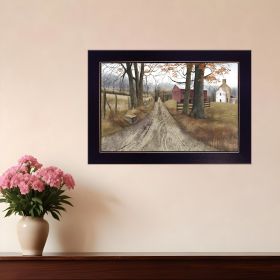 The Road Home Print Wall Art (Framed: Black, Style: 1)