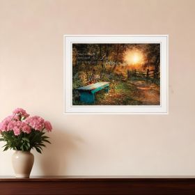 Show Me the Path Print Wall Art (Framed: White, Style: 1)