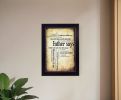 Father Says Framed Print Wall Art