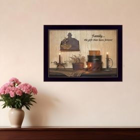 Forever Family Print Wall Art (Framed: Black, Style: 1)