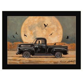 Harvest Moon Print Kitchen Wall Art (Framed: Black, Style: 1)