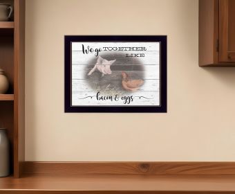 We Go Together Print Wall Art (Framed: Black, Style: 1)