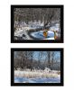 Set Of Two Great Outdoors Nature or Winter Forest Print Wall Art