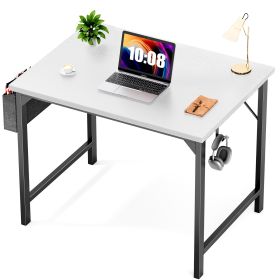 Modern Minimalist Style Computer Desk For Home Office (Option: 30Inches white)