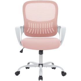 Standing Desk High Office Chair (Option: PinkFixed Handrail)