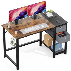 Computer Desk With Drawer (Option: Rustic47 Inches)