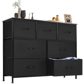 Tall Dressing Table Cloth Storage Tower (Option: Black7BC)