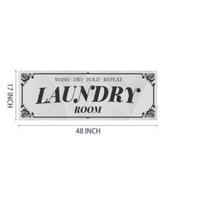 Laundry Room Rug Runner (Option: Light gray)