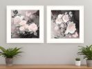 Set Of Two Noir Roses Print Wall Art