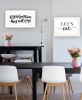 Set Of Two Lets Eat or Feed Them Print Kitchen Wall Art