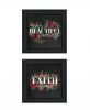 Set Of Two Cherish and Have Faith Print Wall Art