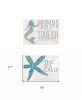 Set Of Two Mermaid Kisses Starfish Wishes Print Wall Art