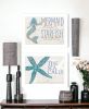 Set Of Two Mermaid Kisses Starfish Wishes Print Wall Art