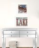 Set Of Two Lake Life is Better Print Wall Art