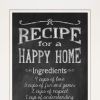 Recipe for a Happy Home Print Wall Art