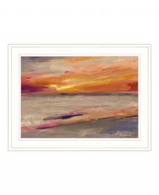 Western Sky Print Wall Art (Framed: White, Style: 1)