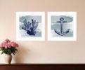 Set Of Two The Beach Coastal Print Wall Art