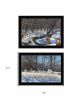 Set Of Two Great Outdoors Nature or Winter Forest Print Wall Art