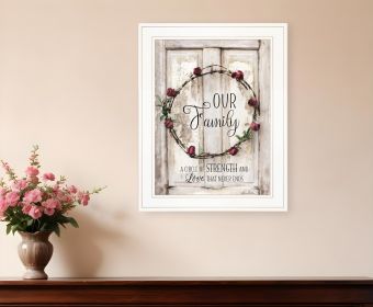 Our Family Print Wall Art (Framed: White, Style: 1)