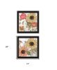 Set Of Two Earth to Petals Framed Print Wall Art