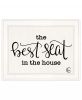 The Best Seat in the House Print Bathroom Wall Art