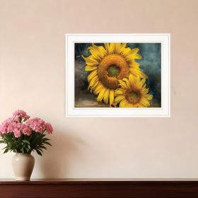 Floral Beauty Print Wall Art (Framed: White, Style: 2)