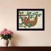 Hanging Sloth Print Wall Art