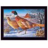 Frosty Morning Ringnecks Print Wall Art