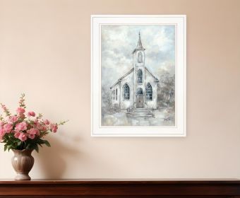 Faith Print Wall Art (Framed: White, Style: 1)